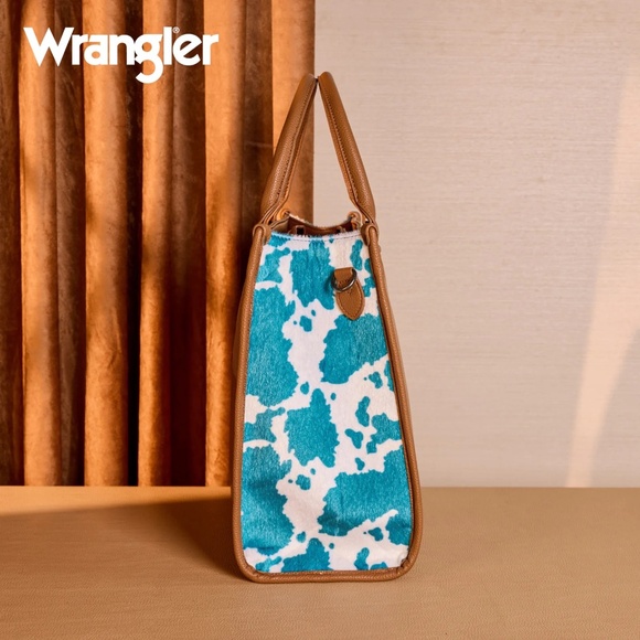 Wrangler Carry-All Large Tote Work Tote /Crossbody Brown - Picture 4 of 7